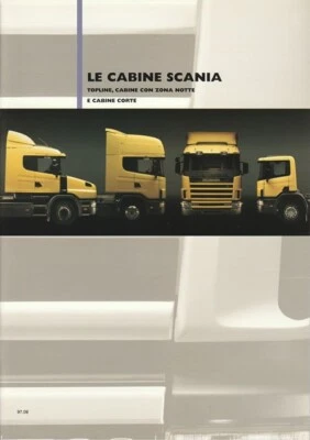 BROCHURE Camions / truck SCANIA Le cabine - 09/1997 - italian - Immagine 1 di 4