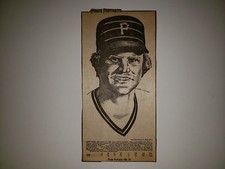 Jerry Reuss 1977 Pittsburgh Post Gazette Pirate Portraits Card RARE!