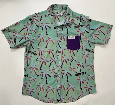 Smith Optics Party Shirt Dirtsurfer MEN'S LARGE (L) Short Sleeve Button Up Palms - Image 1 of 4