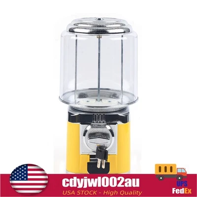 Bulk Gumball Vending Machine Nut Candy Vending Machine Treat Dispenser YELLOW - Image 1 of 4