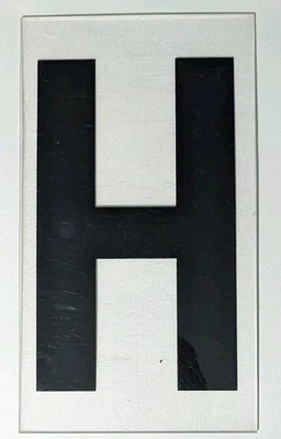 Пластиковое оргстекло высотой 10 дюймов шатер знак замена буква H - Изображение 1 из 3