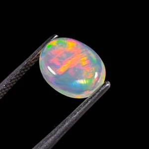 Natural Ethiopian Opal Welo Fire Opal 9x7 mm Oval Cabochon Lose gemstone - Picture 1 of 3