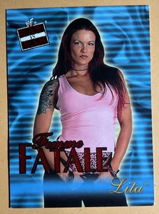 WWF Raw Is War 2001 Fleer Lita 4FF Female Fatale Wrestling Trading Card 4 - Bild 1 von 2