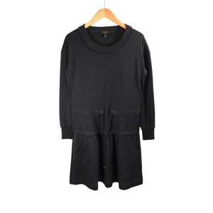 LOUIS VUITTON WOOL SILK KNIT ONEPIECE BLACK Gr. S Wolle Seide Strickkleid Tops Dai - Bild 1 von 8