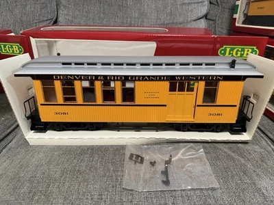 Coche de pasajeros combinado LGB 3081 G escala D&RGW Denver y Río Grande Western LN/OB Foto 1 de 4