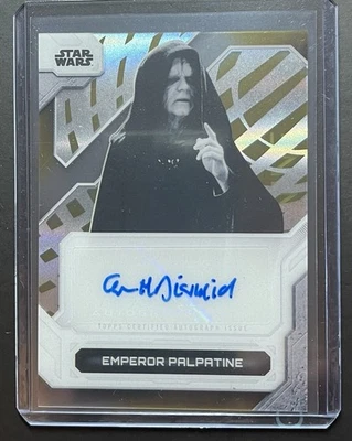 2024 Topps Star Wars High Tek IAN MCDIARMID como Emperador Palpatine Autógrafo Foto 1 de 2