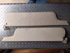 73-79 Ford Truck Bronco Vinyl sun visors Off White 1973-1979...PAIR ORIGINALS - Picture 1 of 6