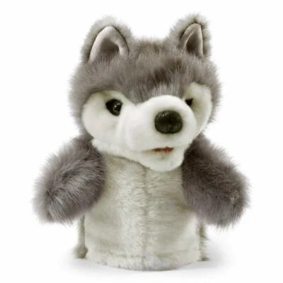 Folkmanis Little Wolf Hand Puppet, 9" - Image 1 of 4