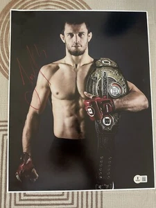 USMAN NURMAGOMEDOV SIGNED AUTO'D 11X14 PHOTO Beckett COA BELLATOR - Picture 1 of 5
