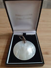 Vintage 925 Sterling Silver And Shell Contemporary Pendant Necklace By Azendi