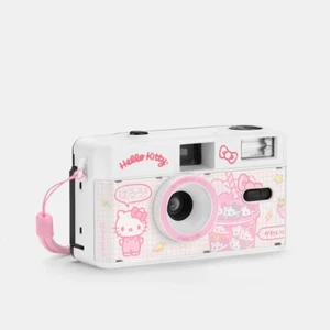 Limited Edition Hello Kitty Erdbeermilch 35 mm Filmkamera BRANDNEU - Bild 1 von 3