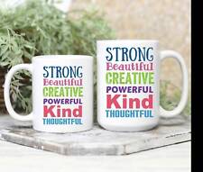 Positive Words Mug For Friend Bestie Mental Health Gift Inspirational Coffee Cup