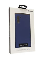 Original Samsung Leather Back Cover Case for Galaxy Note10 - Blue