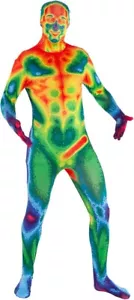 Intrarot Kostüm Erwachsene Herren Morphsuit Halloween Karneval Ganzkörperanzug - Bild 1 von 5