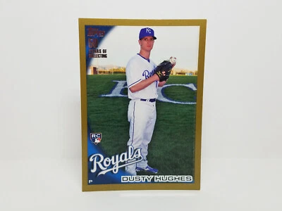 2010 Topps #524 Dusty Hughes, Royals (RC) - Gold Border Parallel (0632/2010) - Image 1 of 2