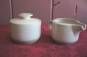 VTG.  MACY'S "THE CELLAR" MELVILLE SUGAR BOWL AND CREAMER - Picture 1 of 4