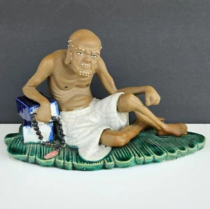 Estatuilla de plátano arhat porcelana cerámica china vintage - Imagen 1 de 10
