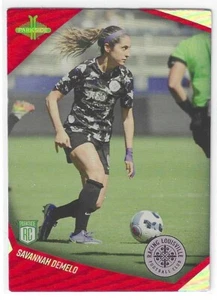 2022 PARKSIDE NWSL RED FOIL ROOKIE RC #44 SAVANNAH DEMELO RACING LOUISVILLE FC - Picture 1 of 2
