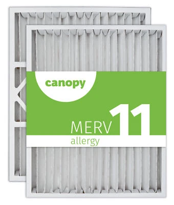 CANOPY Aerostar 20x25x5 HW MERV 11 Furnace Air Filter, 2 Pack