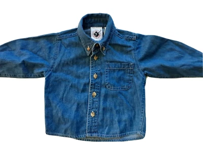 Camisa vaquera de algodón con botones Good Lad para niños talla 18 meses Foto 1 de 4