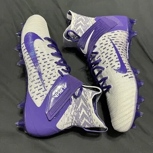 Nike Football Cleats Alpha Menace Elite 2 Purple BV2077-100 Men’s Size 10 NEW - Picture 1 of 7