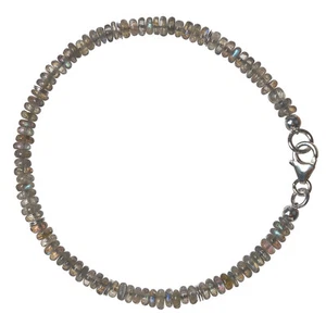 Labradorit Armband 925 Silber Armkette Z577 - Bild 1 von 8