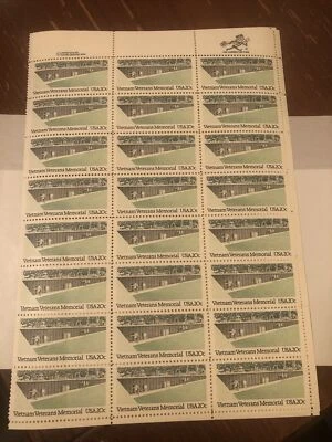 1984 Block of 24 VIETNAM VETERANS MEMORIAL 20c Stamps, MNH! - Image 1 of 4