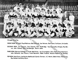 1962 CHICAGO WHITE SOX BASEBALL TEAM 8X10 PHOTO - Picture 1 of 1