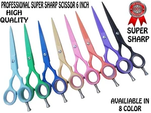 NEW HAIRDRESSING SCISSORS BARBER SALON HAIR CUTTING SHEARS RAZOR SHARP 6 inch - Picture 1 of 9