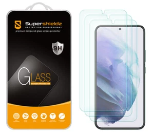 [3-Pack] Supershieldz Tempered Glass Screen Protector for Samsung Galaxy S22 5G