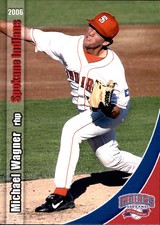 2006 Spokane Indians Grandstand #30 Michael Wagner Woodinville Oregon OR Card
