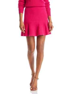 NWT $295 Milly Flared Wool Mini Skirt M - Picture 1 of 5