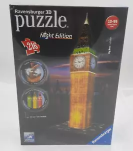 Ravensburger 3D Puzzle BIG BEN Night Edition 216 Piece SEALED - Picture 1 of 5