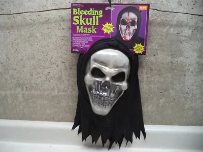 Halloween Mask Bleeding Skull Two Layer Fake Blood Flow Down Face NEW!!! - Image 1 of 4