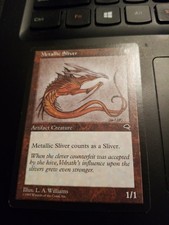 MTG Metallic Sliver Tempest NM ARTIFACT CREATURE Magic the Gathering