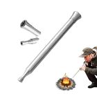 Fire Blow Pipe Telescopic Camping Blow Tube Blower Stainless Steel Pipe Tools