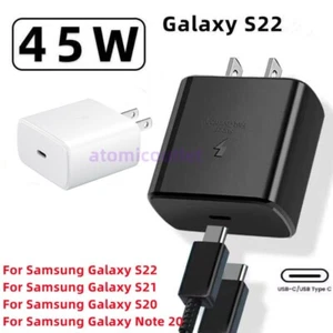 Chargeur mural et câble USB-C charge super rapide USB-C original Samsung Galaxy 45 watts - Photo 1 sur 14