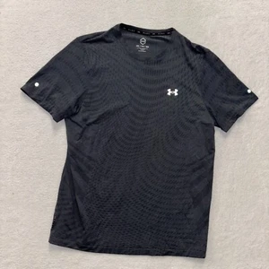 Under Armour Shirt Mens XXL Black RUSH Workout Gym Activewear Athleisure Sweat - Picture 1 of 6