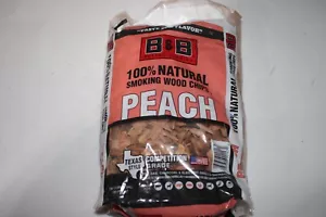 B&B Charcoal All Natural Peach Wood Smoking Chips 180 cu in - Picture 1 of 3