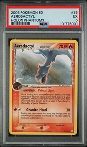 Pokemon Aerodactyl 35/110 ex Holon Phantoms PSA 5 - Picture 1 of 2