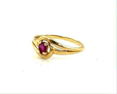 Magnificent Ring Gold 18 Carat - Ruby - 1,53 G - Image 1 of 3