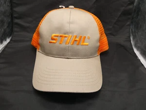 Baseballkappe Stihl hellbraun und orange neu verstellbar Netz Trucker - Bild 1 von 6