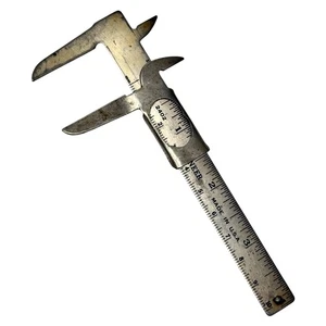 Vintage PIONEER No. 2402 Draftsman Machinist Sliding Caliper Measurement Ruler - Picture 1 of 6