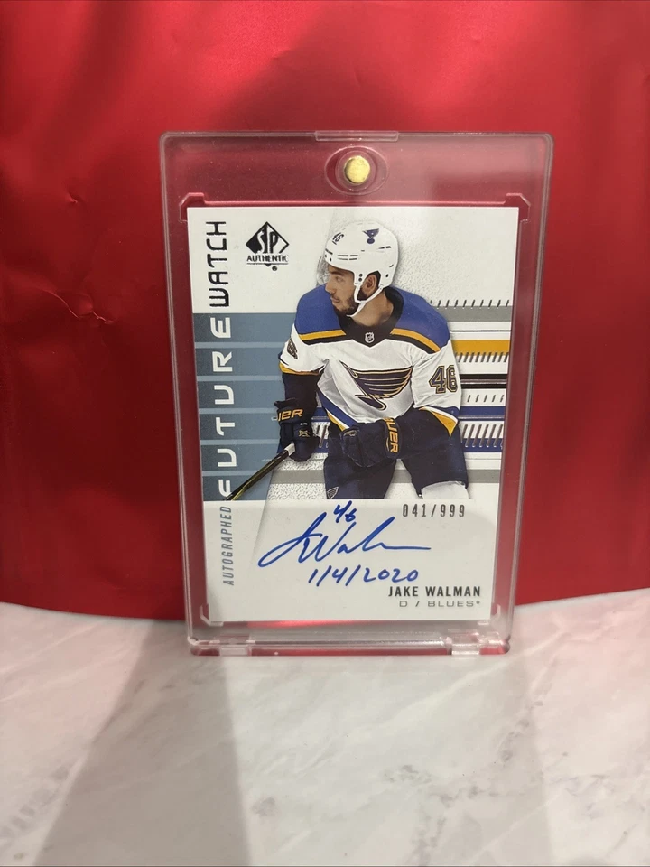 2019-20 SP Authentic Inscribed Future Watch Auto Rookie Jake Walman 41/999 Mag - Image 1 of 2