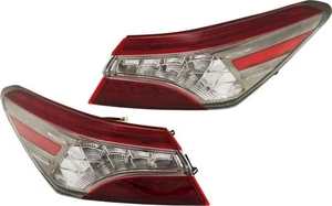 For 18-20 Camry XSE Outer Taillight Taillamp Rear Brake Light w/Bulb SET PAIR - Picture 1 of 8