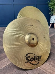 "Platillos Hi Hat Solar by Sabian Hi Hats 14""/36 cm (par) #OA79" - Imagen 1 de 5