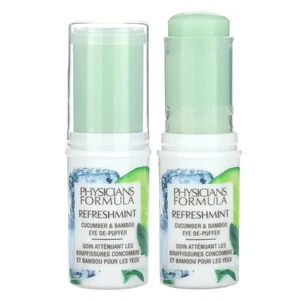 RefreshMint, Cucumber & Bamboo Eye De-Puffer, 0.45 oz (12.8 g) - Picture 1 of 4