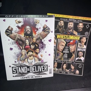 Wrestlemania 41 WWE Official Program Cody Rhodes John Cena with NXT Slipcover - Picture 1 of 5
