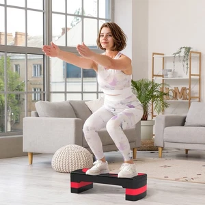 HOMCOM Tablero Acolchado Aeróbico Altura Ajustable 10-20cm para Hogar hasta 150kg - Imagen 1 de 55