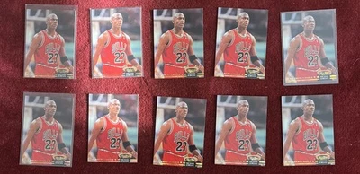 (10) Lote 210 Topps Stadium Club Michael Jordan 1992 Foto 1 de 2